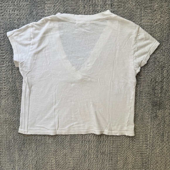 Perfectwhitetee Cotton V Neck Tee- Alanis - Picture 2 of 6